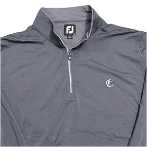 FootJoy Men's L  Performance Quarter Zip Pullover Gray Mock Neck Golf Shirt